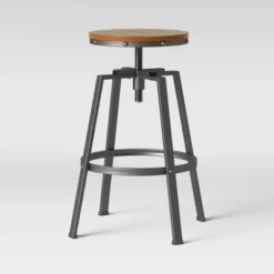 Lewiston Adjustable Swivel Barstool - Threshold -Threshold GUEST df723cda 86b6 4e6b b5c9 27ac49310540