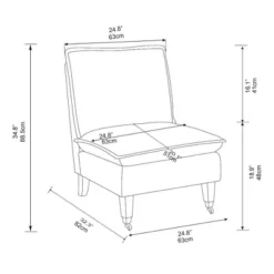 Talbert Pillow Top Slipper Chair With Casters - Threshold™ Designed With Studio McGee 11 Talbert Pillow Top Slipper Chair With Casters - Threshold™ Designed With Studio McGee -Threshold GUEST e0bab953 1f7d 4f4e 8ce3 e3efe8d56101