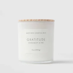 Wood Lidded Glass Wellness Grateful Candle - Threshold™ -Threshold GUEST e2abc33a 046c 4c28 b14d 927a818b1602