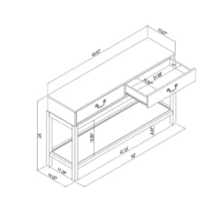 Brandeis Woven Console Table Brown - Threshold™ Designed With Studio McGee -Threshold GUEST e2c73473 e890 4869 94da b0c7a6a1426f