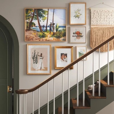 16" X 20" Beauty By Stormy Nesbit Glass/Wood Framed Wall Poster With Mat - Threshold™ 1 16" X 20" Beauty By Stormy Nesbit Glass/Wood Framed Wall Poster With Mat - Threshold™