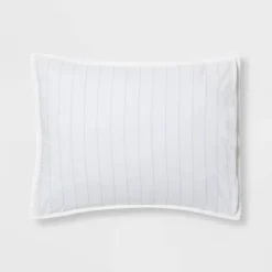 Reversible Cotton Stripe Quilt Sham - Threshold™ -Threshold GUEST e4cf0cec a450 4cc1 91b4 45e3f6a809e4