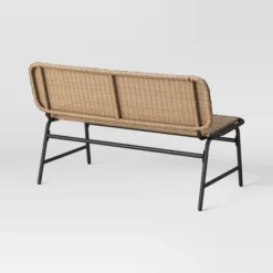 Popperton Arched Wicker Bench - Black - Threshold™ Designed With Studio McGee -Threshold GUEST e54f8928 59f5 40ea b37e 4de7f9b2bacb