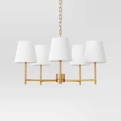 5 Arm Shaded Chandelier - Threshold™ 10 5 Arm Shaded Chandelier - Threshold™ -Threshold GUEST e5927df8 27d0 4939 bb95 f495fe88f184