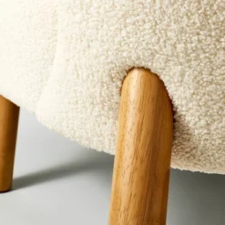 Sculpted Faux Shearling Accent Chair Cream - Threshold™ Designed With Studio McGee 9 Sculpted Faux Shearling Accent Chair Cream - Threshold™ Designed With Studio McGee -Threshold GUEST e5a88c9a 027c 4714 8c4e b911ef621a58