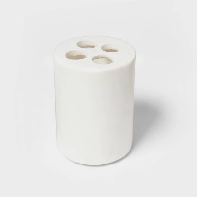 Marble Toothbrush Holder White - Threshold™ 2 Marble Toothbrush Holder White - Threshold™ - Image 2