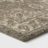 Medallion Jewel Boarder Persian Rug Cream/Gray - Threshold