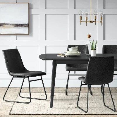 Bowden Faux Leather Dining Chairs - Threshold™ 1 Bowden Faux Leather Dining Chairs - Threshold™