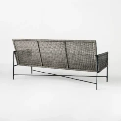 Wicker & Metal X Frame Patio Sofa - Gray - Threshold™ Designed With Studio McGee 10 Wicker & Metal X Frame Patio Sofa - Gray - Threshold™ Designed With Studio McGee -Threshold GUEST e9727c5c 7d57 4fb3 b845 7b850243113b