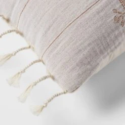 14"x36" Traditional Embroidered Oblong Decorative Pillow Ivory - Threshold™ 5 14"x36" Traditional Embroidered Oblong Decorative Pillow Ivory - Threshold™ -Threshold GUEST ea9a9a2d 788e 4a97 9a9e fe07da5bf340