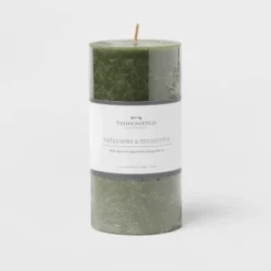 Pillar Candle Water Mint & Eucalyptus Green - Threshold™ 9 Pillar Candle Water Mint & Eucalyptus Green - Threshold™ -Threshold GUEST eb62ccc5 3893 4d1a adca 151ee7e678f3