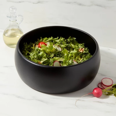 189oz Acacia Modern Serving Bowl Black - Threshold™ 1 189oz Acacia Modern Serving Bowl Black - Threshold™