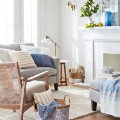 Lanham Marble Top Side Table Brown - Threshold™ -Threshold GUEST ec92174d 7f31 4f27 8aef 6f58c8539f49