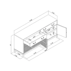 Brandeis Woven TV Stand For TVs Up To 60" Brown - Threshold™ Designed With Studio McGee -Threshold GUEST edcf4db2 26a4 444b ba42 cd73d8a812f3