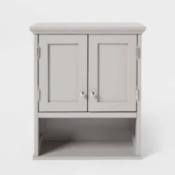 Wood Wall Cabinet Gray - Threshold™