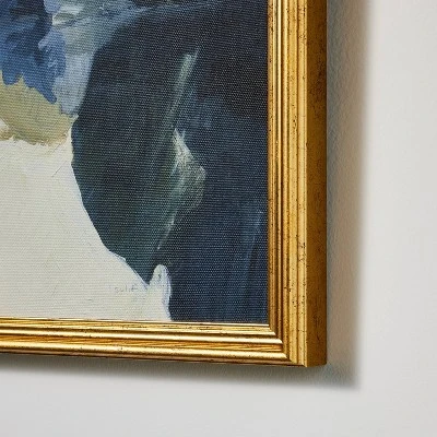 16" X 12" Abstract Framed Cotton Canvas On Board Antique Gold - Threshold™ Designed With Studio McGee 2 16" X 12" Abstract Framed Cotton Canvas On Board Antique Gold - Threshold™ Designed With Studio McGee - Image 2