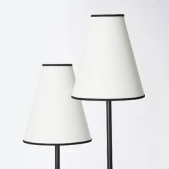 2-Head Floor Lamp With Trimmed Shade Black (Includes LED Light Bulb) - Threshold™ Designed With Studio McGee -Threshold GUEST f035995d f7b3 4db1 a0dd 1617e77b28a8