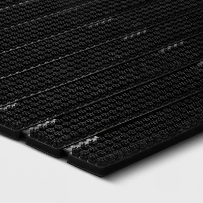 1'6"x2'6" Rubber Bristle Boot Scrapping Doormat - Threshold™ 2 1'6"x2'6" Rubber Bristle Boot Scrapping Doormat - Threshold™ - Image 2