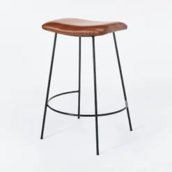 Clarkston Metal Counter Height Barstool With Upholstered Seat - Threshold™ Designed With Studio McGee -Threshold GUEST f178119f 0fe3 43a4 ad93 334f1320cdb3