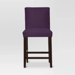 25" Velvet Parsons Counter Height Barstool Wood - Threshold™ -Threshold GUEST f1980123 daa4 41ed 8e94 0c1b9ccd5da5