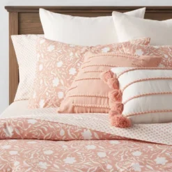 12pc Floral Boho Comforter & Sheets Set Terracotta Pink - Threshold™ -Threshold GUEST f3330df4 d165 44ef 87fd 293b2d10cfce