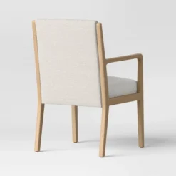 Esters Wood Arm Dining Chair Cream/Natural Wood - Threshold™ -Threshold GUEST f34c8f13 0a96 4cd0 bd26 c14782ac8737
