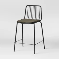 Set Of 2 Sodra Rounded Seat Wire Counter Height Barstool Black - Threshold™ -Threshold GUEST f3977ede cee1 4f10 9a89 a9cc685fe28a
