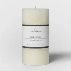 Pillar Candle Soft Cotton White - Threshold™ 9 Pillar Candle Soft Cotton White - Threshold™ -Threshold GUEST f4713196 2100 4643 9a46 22b33129a00c
