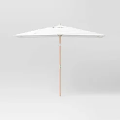 10'x6' Rectangular Market Patio Umbrella - Light Wood Pole - Threshold™ 32 10'x6' Rectangular Market Patio Umbrella - Light Wood Pole - Threshold™ -Threshold GUEST f54a3077 f1a5 43a3 a82f 09bba8e9f5d4