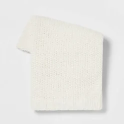 Solid Chenille Knit Throw Blanket - Threshold™ -Threshold GUEST f589fb0f a2a5 4555 a801 95c826409542