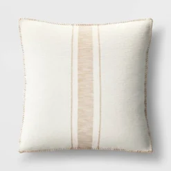 Oversized Placed Striped Square Throw Pillow - Threshold™ -Threshold GUEST f6186921 5e61 4ca1 af45 8eae757462f0
