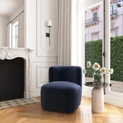 Neko Swivel Chair In Luxe Velvet - Threshold™ -Threshold GUEST f64e651e 4b15 4042 ae83 2f3db6e8813f