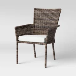 Monroe 2pk Patio Stack Dining Chairs Linen - Threshold™ -Threshold GUEST f6ba490d 602e 4484 bada 1ff13d1781bf