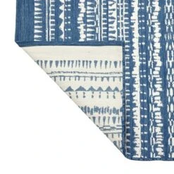 7' X 10' Outdoor Rug Striped Fringe Blue - Threshold™ 5 7' X 10' Outdoor Rug Striped Fringe Blue - Threshold™ -Threshold GUEST f87e445c 81fd 43af bbbd 1dd8caca7131