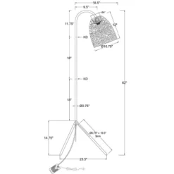 Seagrass Karina Tripod Floor Lamp Natural (Includes LED Light Bulb) - Threshold™ -Threshold GUEST fa096d0b a838 4d0b a832 096d3504be5d