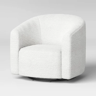 Aveline Large Scale Faux Shearling Swivel Chair - Threshold™ 5 Aveline Large Scale Faux Shearling Swivel Chair - Threshold™ - Image 5