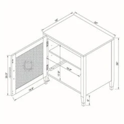 Duxbury Nightstand With Storage Black - Threshold™ 5 Duxbury Nightstand With Storage Black - Threshold™ -Threshold GUEST fab1f540 5194 47ad 89df 62ec8264ae2c