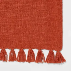 90" X 20" Cotton Textured Table Runner Dark Orange - Threshold™ 3 90" X 20" Cotton Textured Table Runner Dark Orange - Threshold™ -Threshold GUEST fbe16b85 bebb 44dd 9307 68f673608655