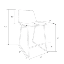 Bowden Faux Leather Counter Height Barstool - Threshold™ 9 Bowden Faux Leather Counter Height Barstool - Threshold™ -Threshold GUEST fc17995b 497f 4a5a 958c c9c8bb9e68cc