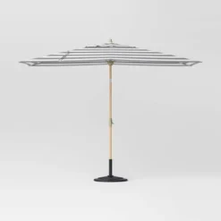 10'x6' Rectangular Market Patio Umbrella - Light Wood Pole - Threshold™ 29 10'x6' Rectangular Market Patio Umbrella - Light Wood Pole - Threshold™ -Threshold GUEST fc3a8c11 a12b 492e 9086 a37bf385b2dc