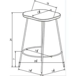 Metal Base Counter Height Barstools With Wood Seat Brown - Threshold™ Designed With Studio McGee -Threshold GUEST fc6ba567 7d0a 4f6c a2d1 6fb42b1cfa64