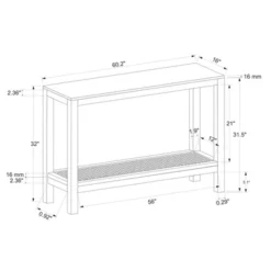 Console Table With Woven Rattan Shelf Black - Threshold™ Designed With Studio McGee -Threshold GUEST fd806213 5ef7 492e a065 be15b39cc53e