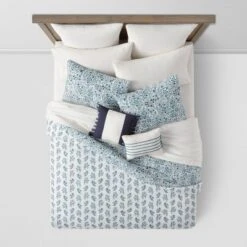 12pc Reversible Paisley Print Comforter & Sheets Set Blue/Dark Teal Blue - Threshold™ -Threshold GUEST fe253a34 1700 4fed 8295 3a12639e7b99