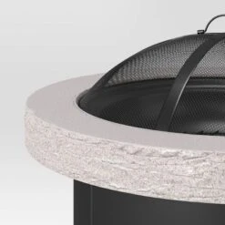 32" Stack Stone Wood Burning Outdoor Fireplace With Spark Screen - Threshold™ -Threshold GUEST fe899266 6274 4212 8262 e6720a9f6c6b