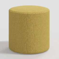 Round Thalia Ottoman In Textured Linen - Threshold™ -Threshold GUEST ff81f417 5ad8 4545 a9ab 177be8f69fcc