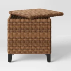 Brookfield Patio End Table With Storage - Brown - Threshold™ 8 Brookfield Patio End Table With Storage - Brown - Threshold™ -Threshold GUEST ff9a62b7 74ef 4f6f b525 2c32346f02b6